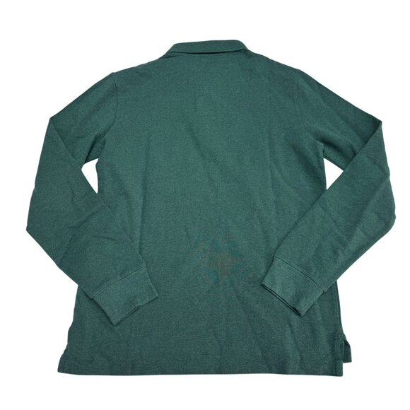 NEW $115 Polo Ralph Lauren Men's Custom Slim Fit D. Green LS Polo Shirt, Size M - Picture 2 of 8